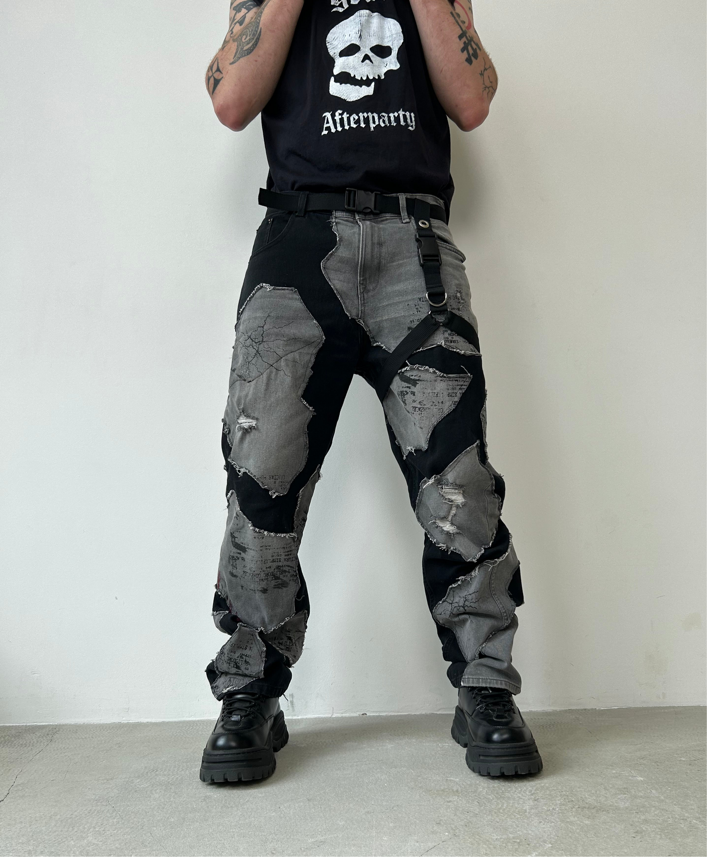 1251UPCYCLE BLACK/GREY PANTS