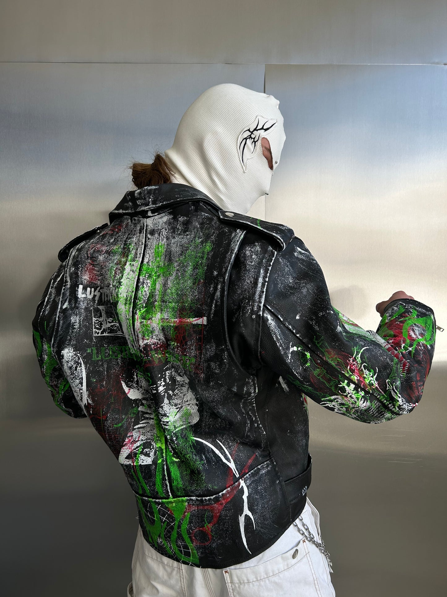 11LEATHER MOTORCYCLE JACKET