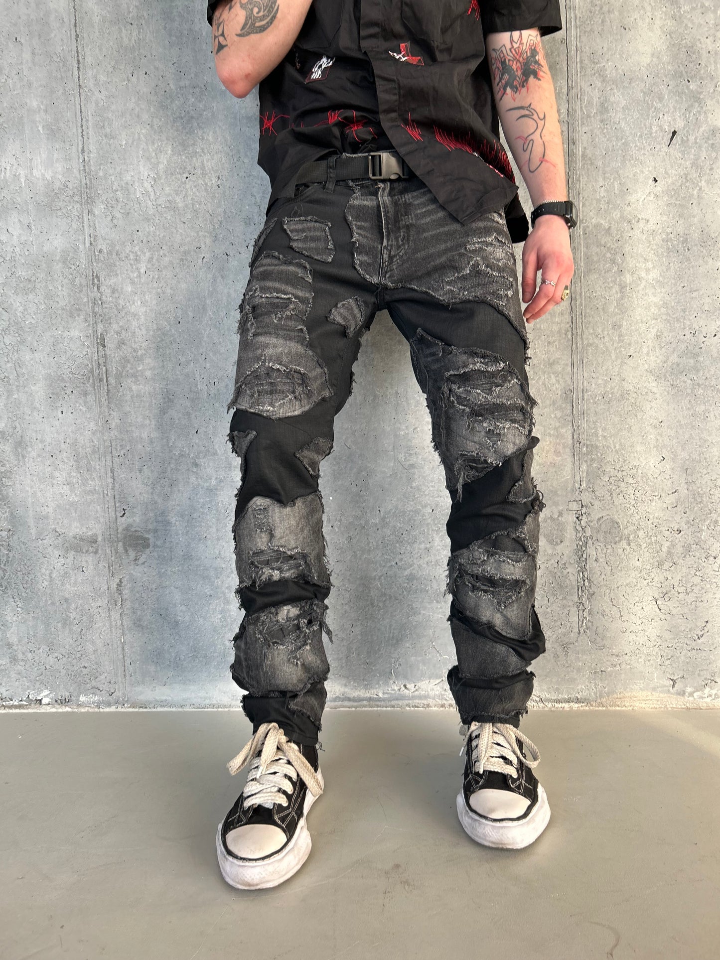 11DARK UPCYCLE ASH PANTS