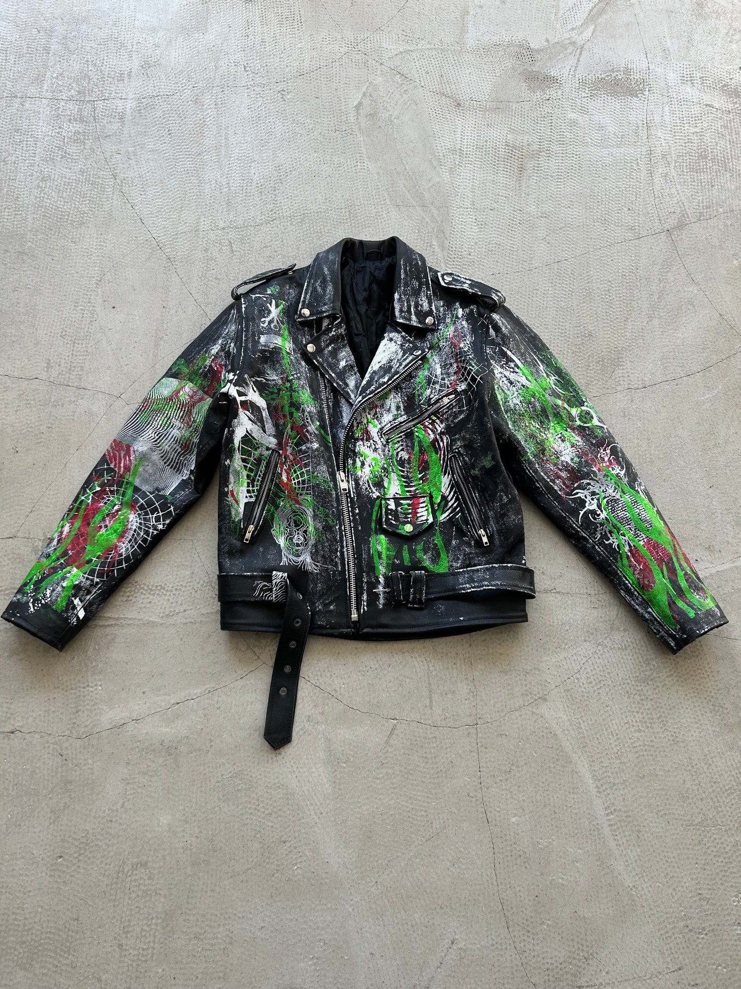 1LEATHER MOTORCYCLE JACKET