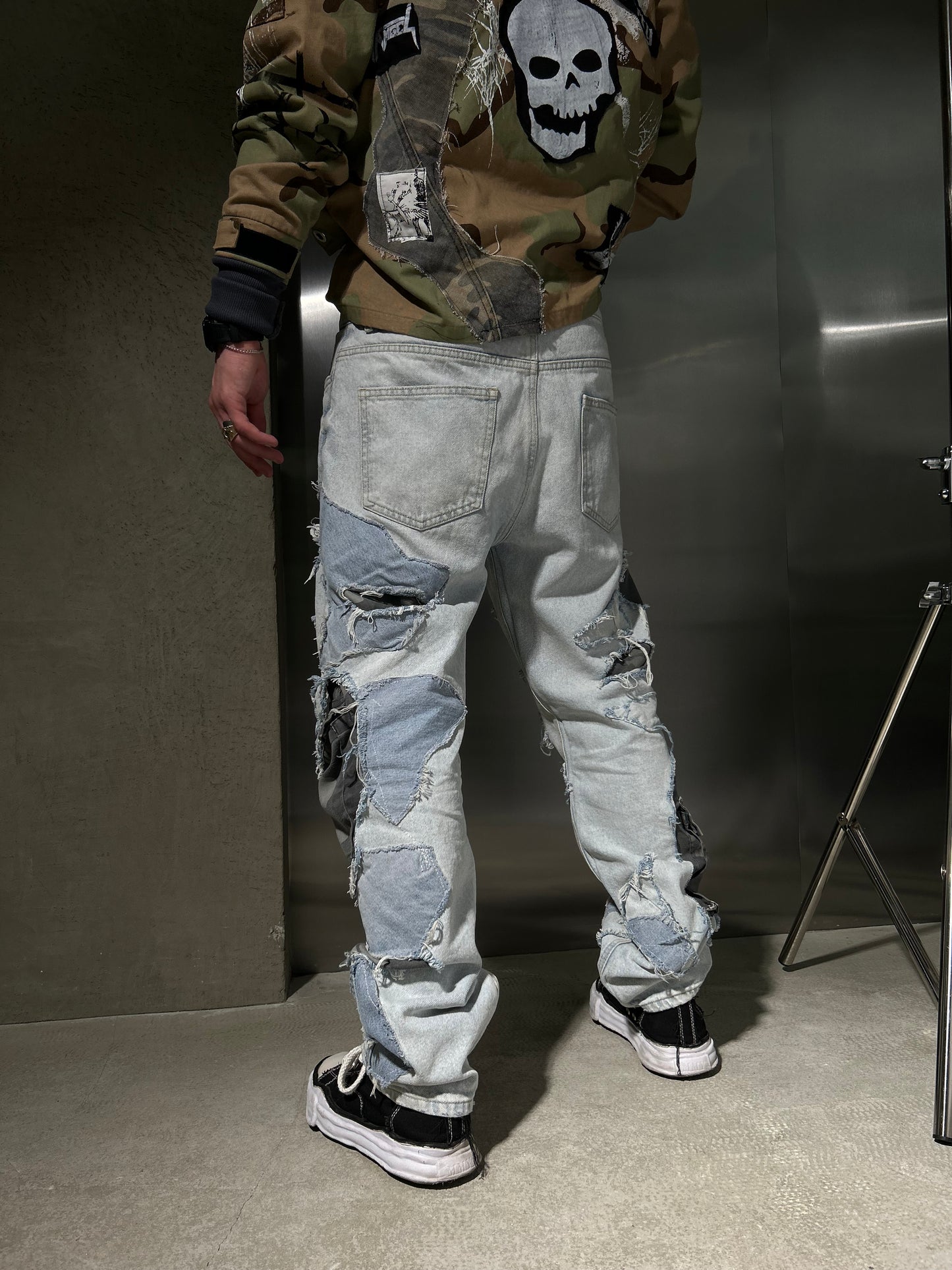 1DENIM UPCYCLE PANTS