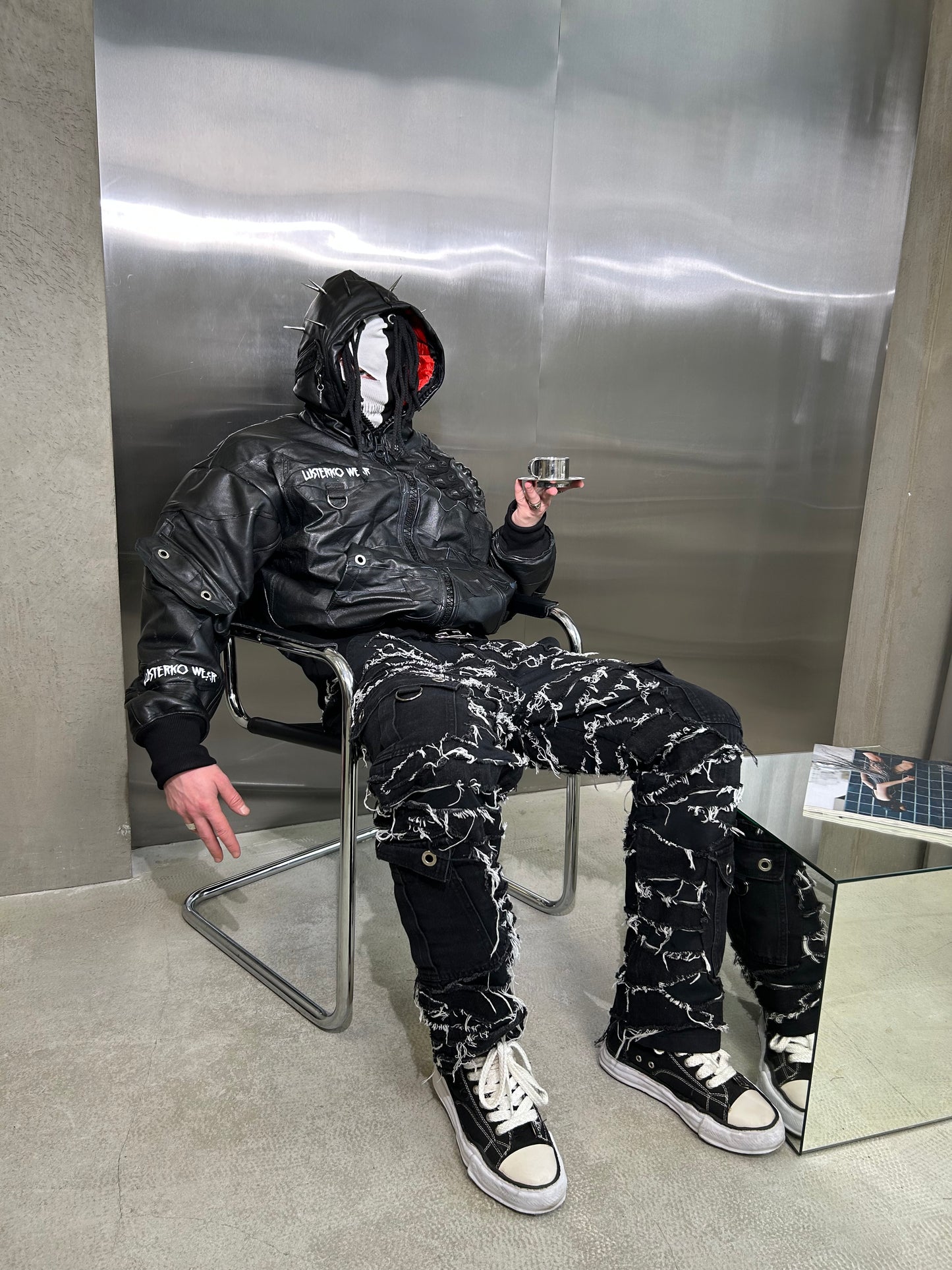 11BLACK/WHiTE SKIMASK