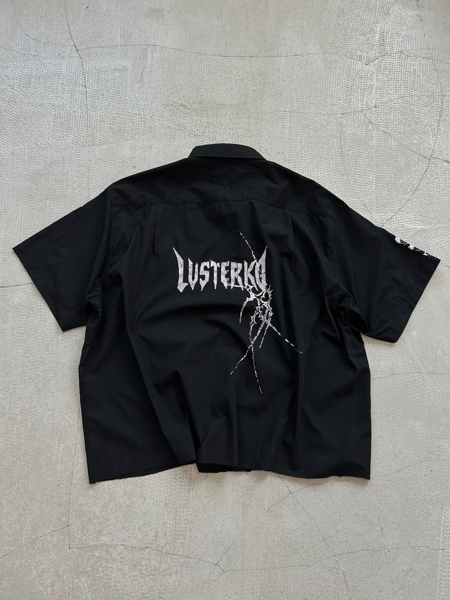 000/THE "ARCHIVE-DECAY" SHORT SLEEVE BUTTON-UP