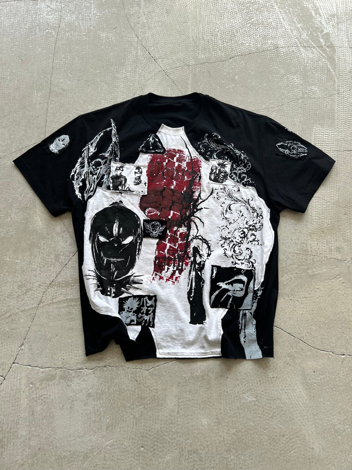 000/ PATCHWORK T-SHIRT