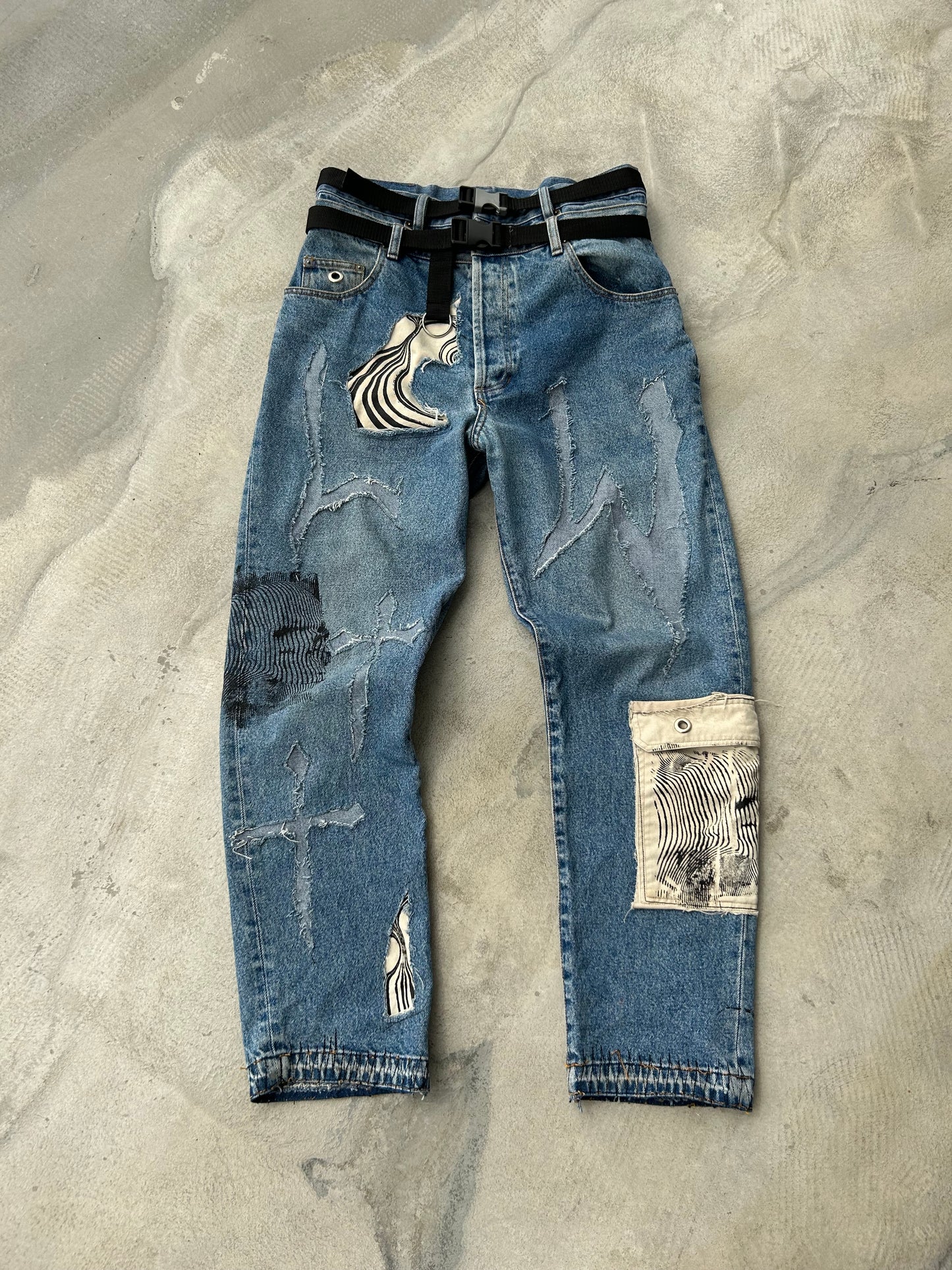 1BLUE DENIM PANT