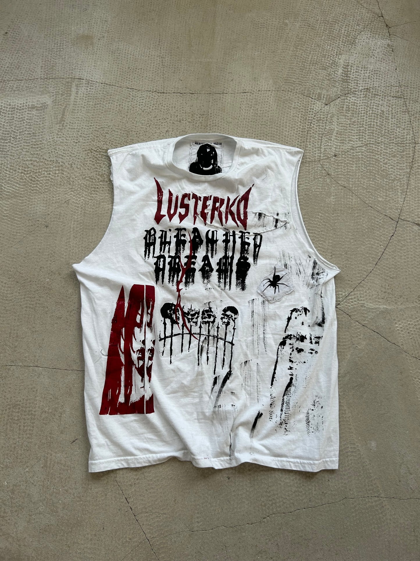 000/ BLEACHED DREAMS WHITE TANK