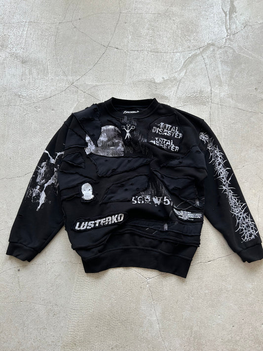 000/ FRAGMENTED CREWNECK