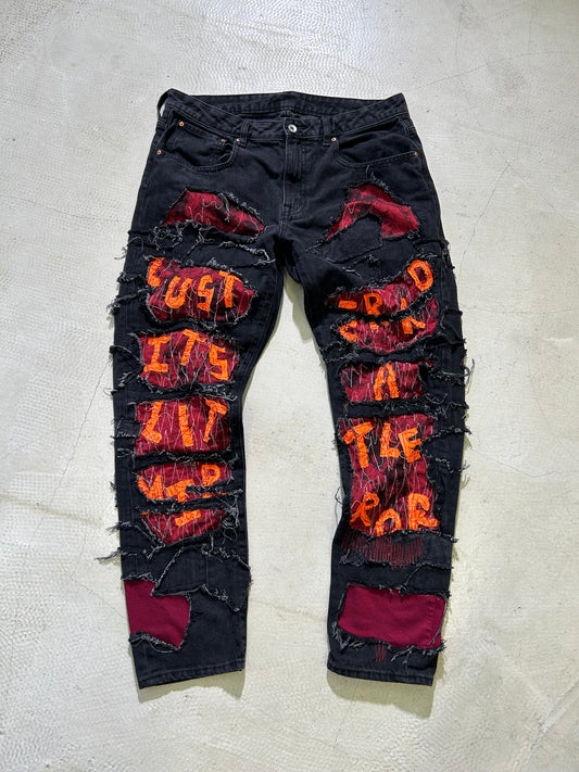 DISTRESSED CUSTOM PANTS