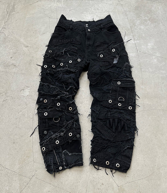 111DARK BAGGY PANTS