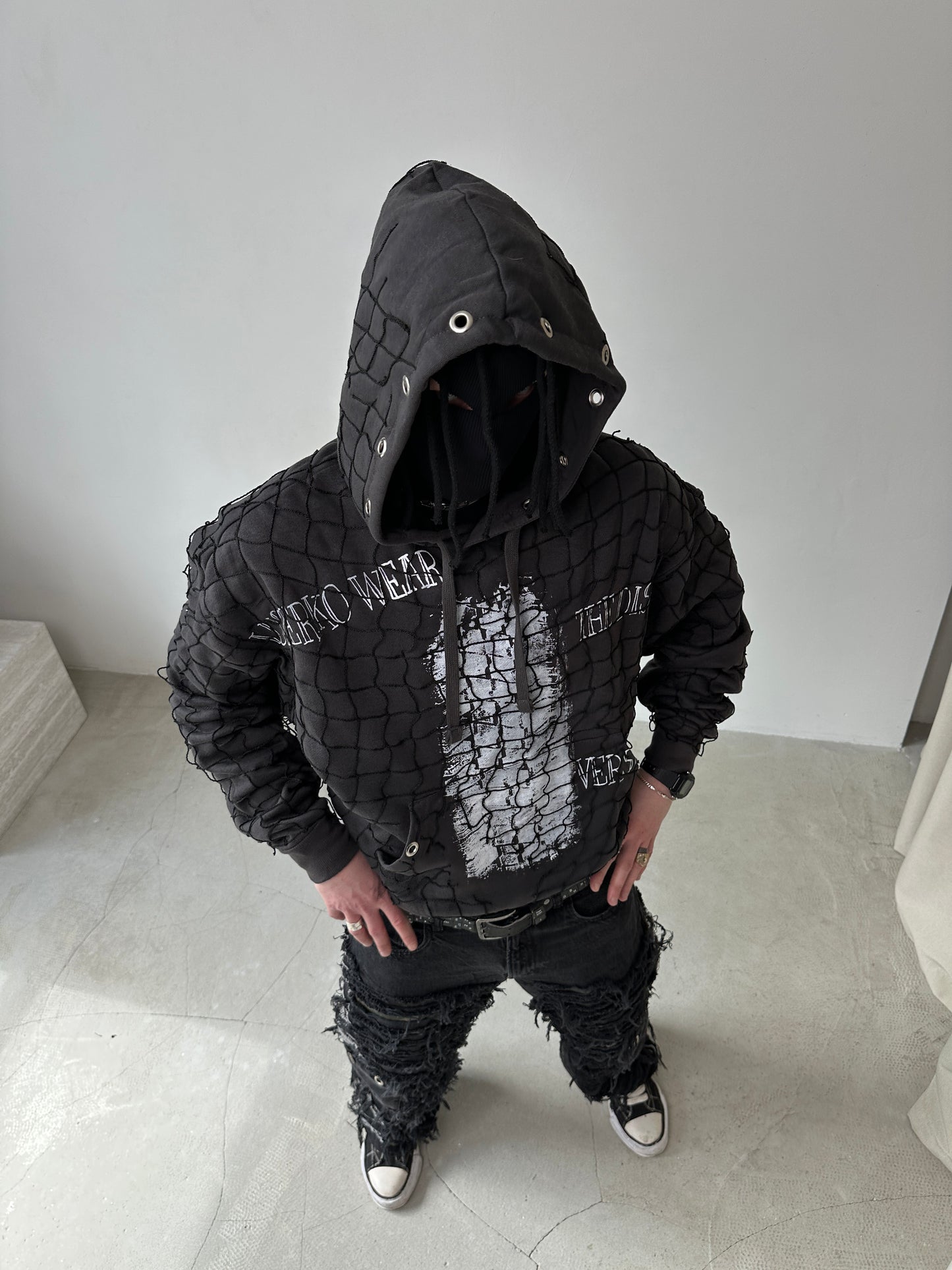 000/ MESH LAYER HOODIE