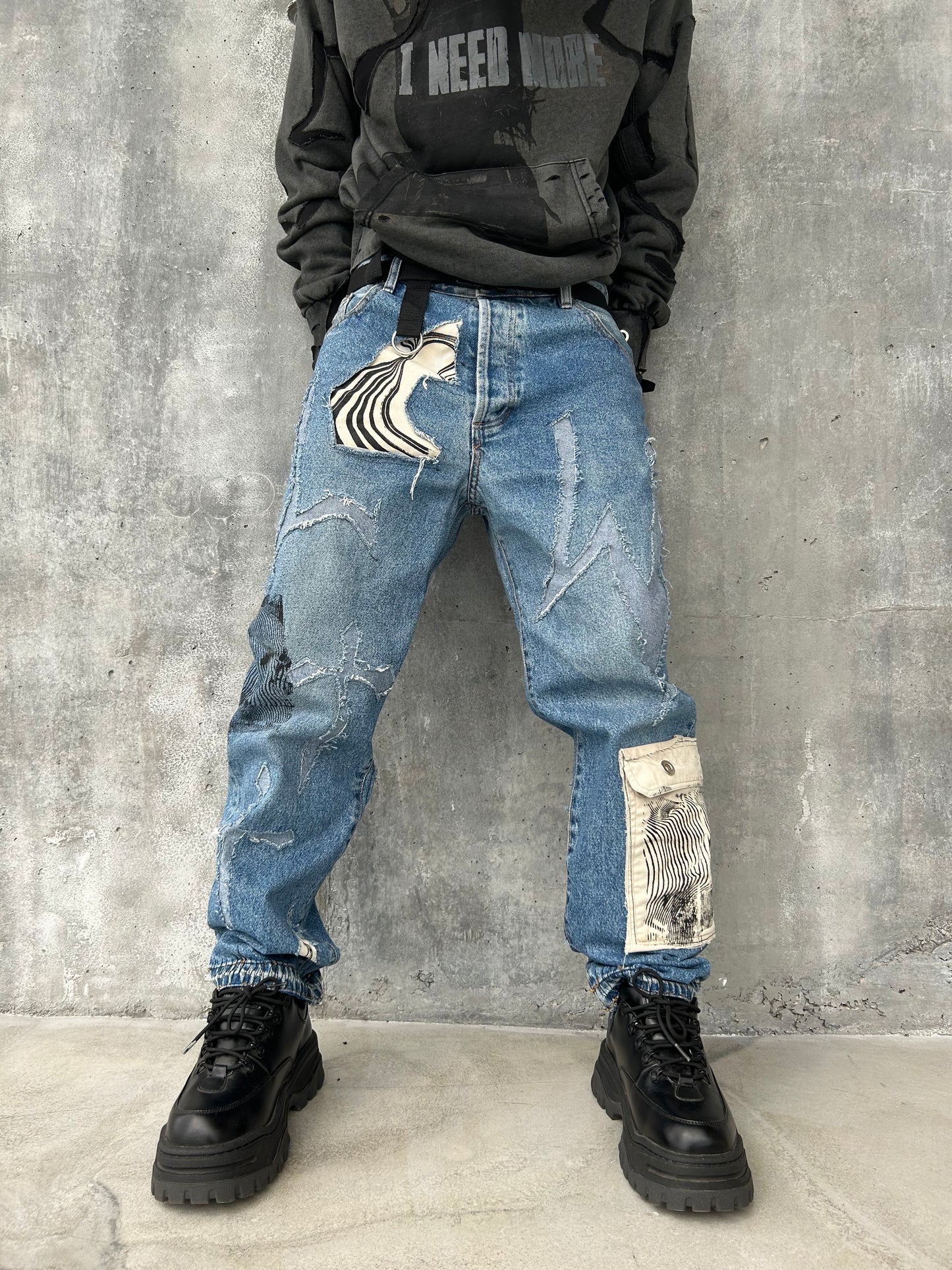 1BLUE DENIM PANT