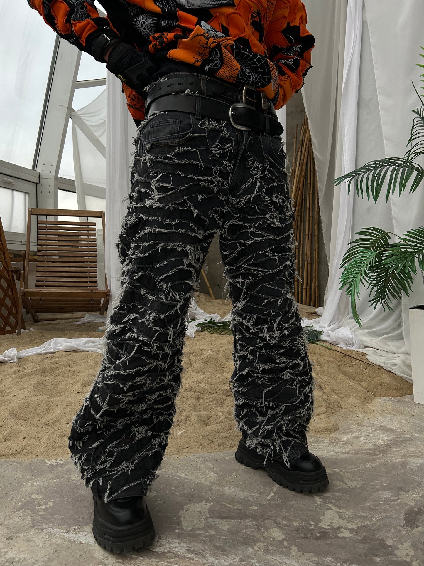 111ASH UPCYCLE BAGGYPANTS