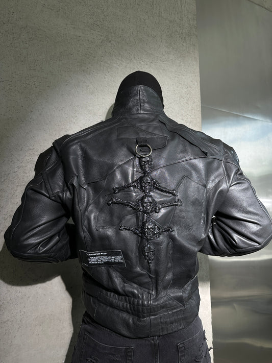 0/ CYBER GRUNGE DISTORTED JACKET