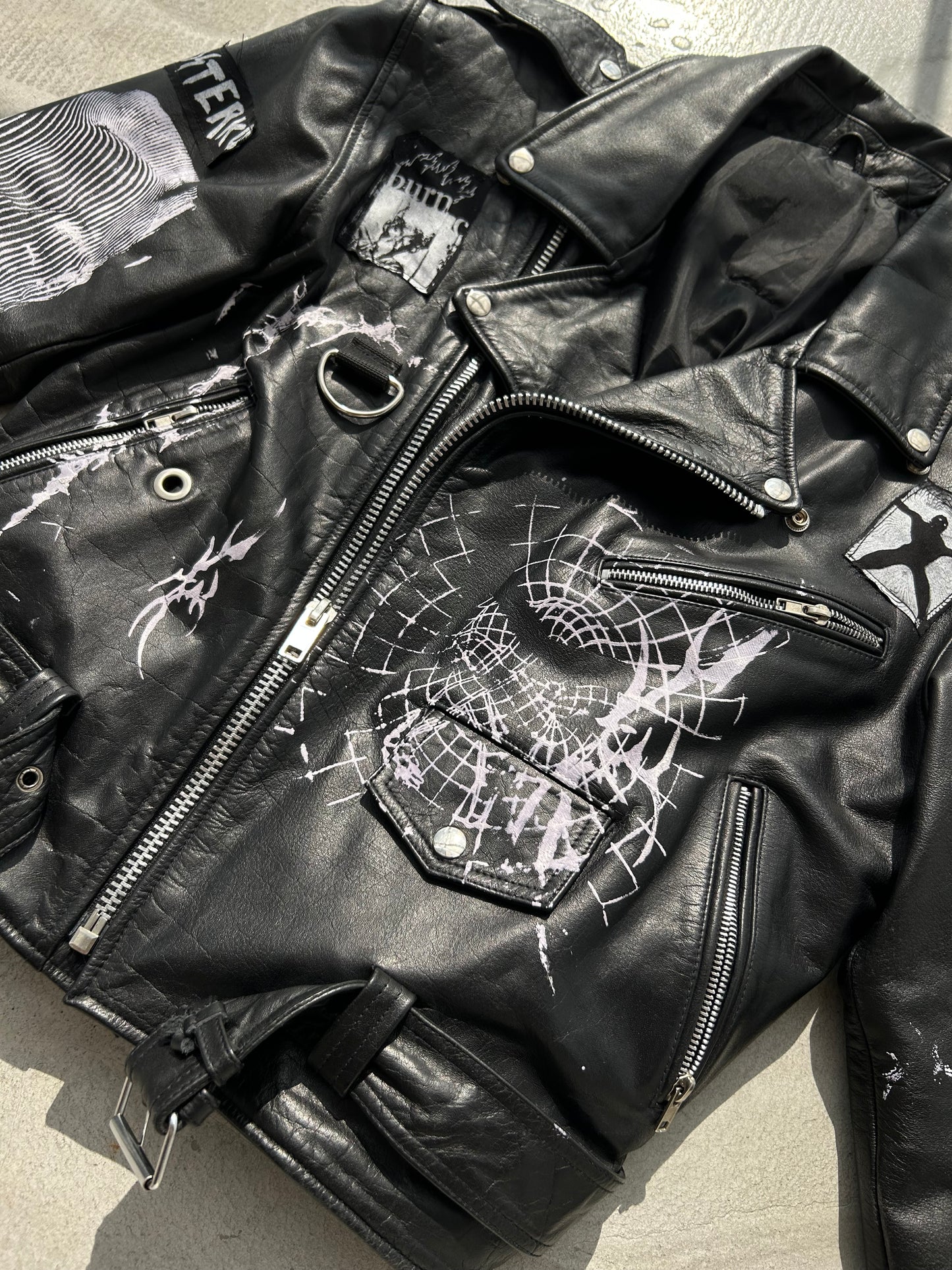 111LEATHER MOTORCYCLE JACKET