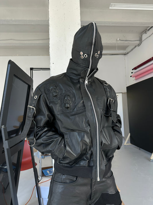 0/THE CRYPT LEATHER JACKET