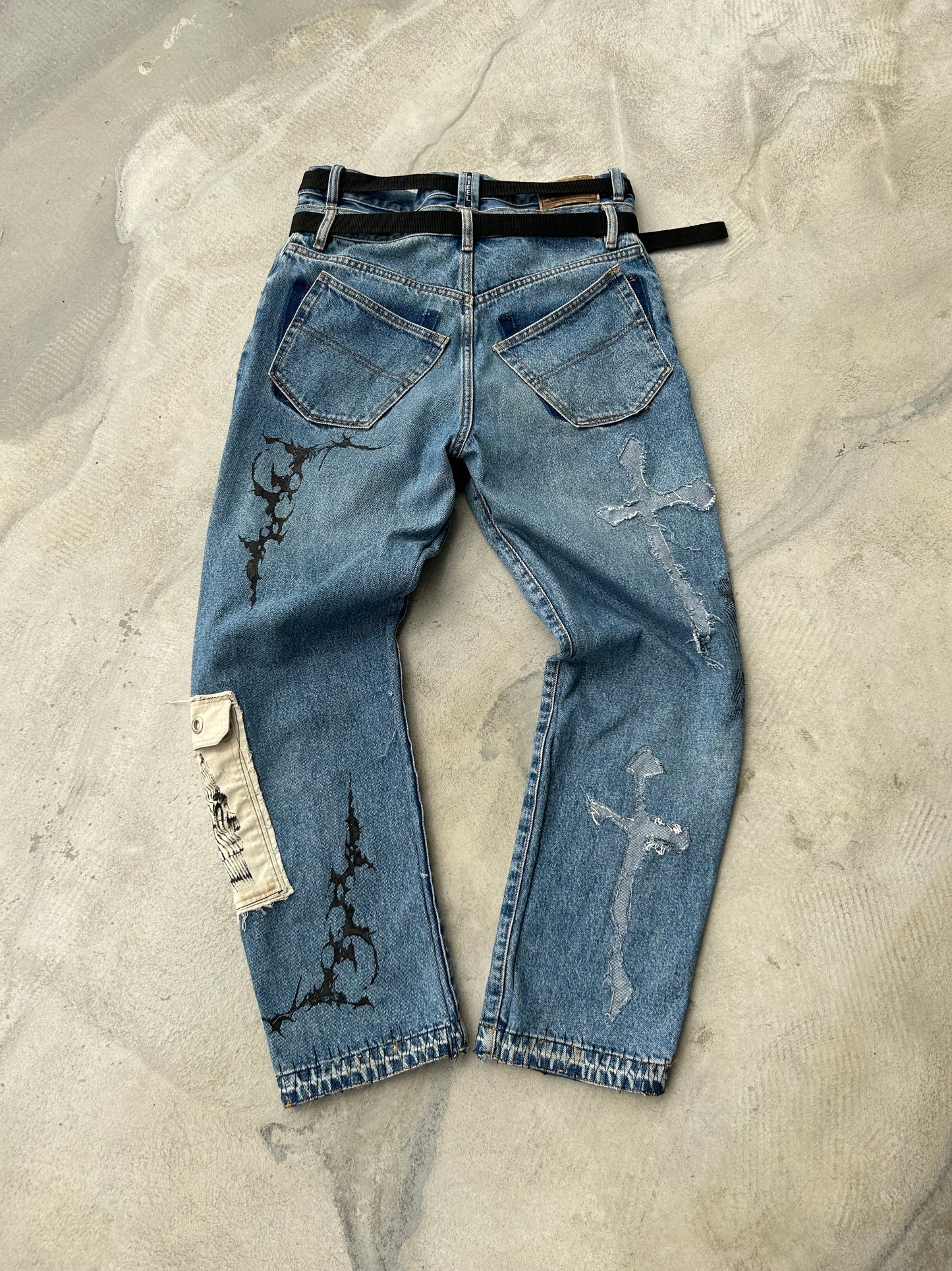 1BLUE DENIM PANT