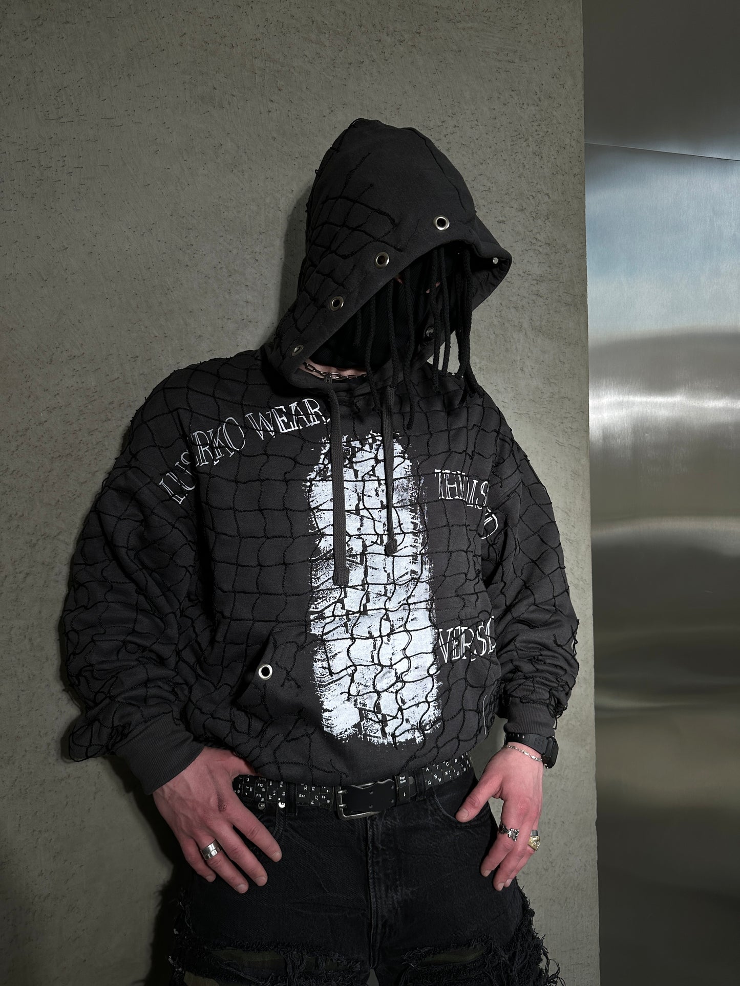 000/ MESH LAYER HOODIE