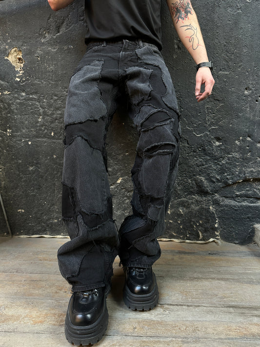 111BAGGY DARK GREY PANTS