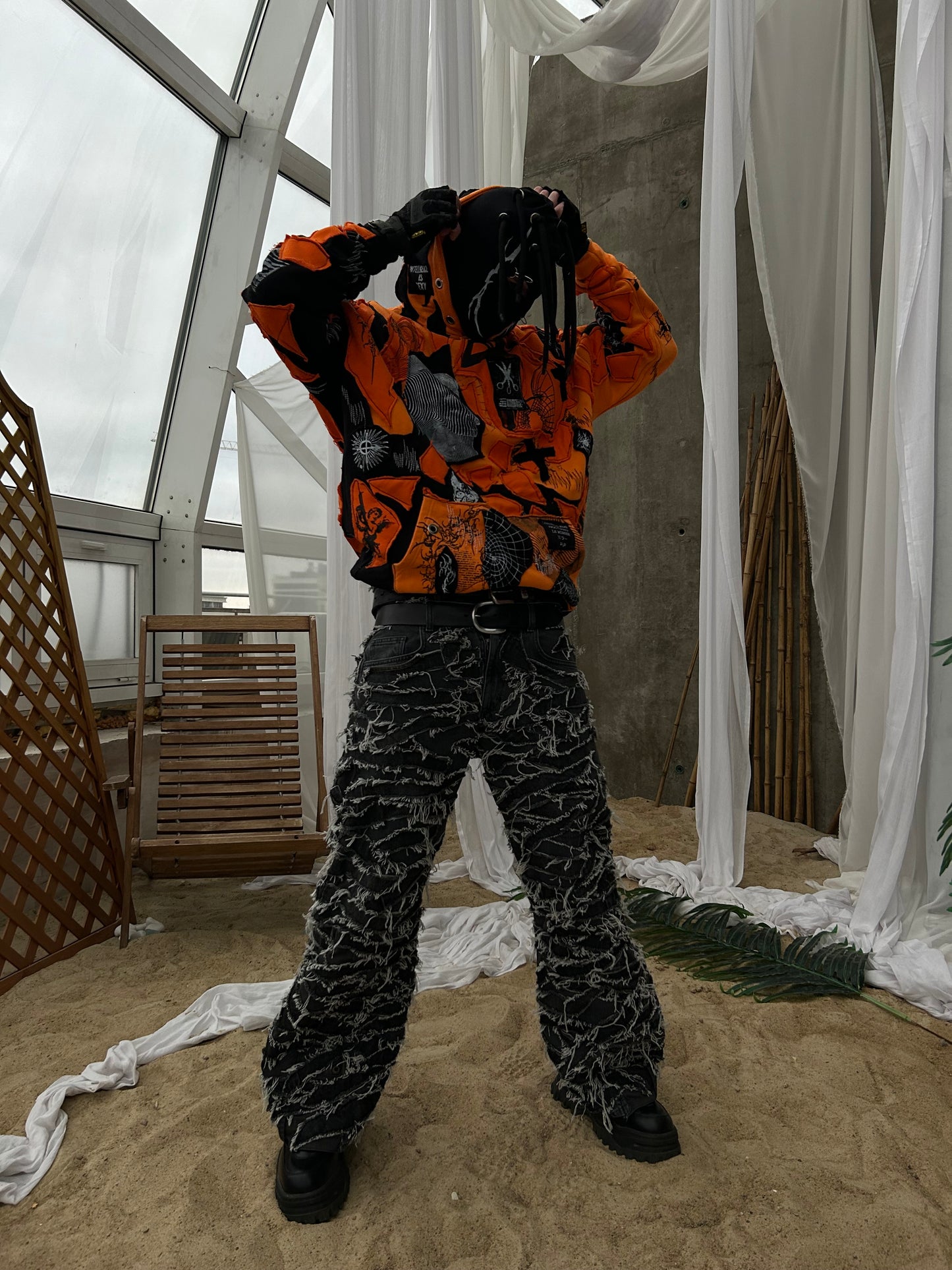 111ASH UPCYCLE BAGGYPANTS