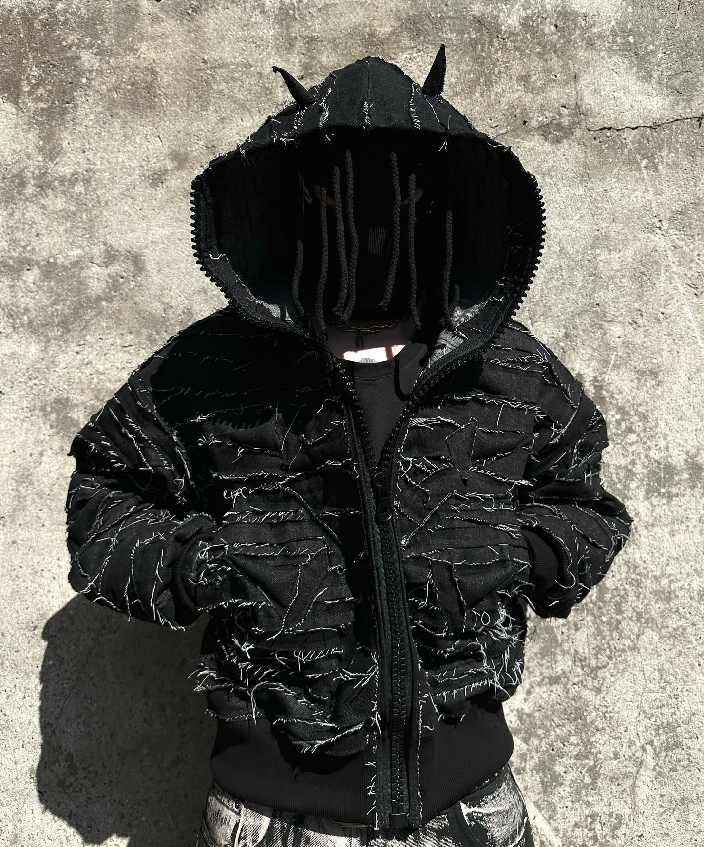 000/ DISTORTED SHELL JACKET