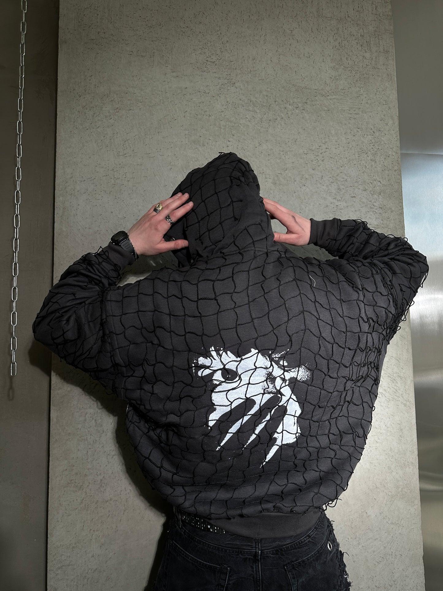 000/ MESH LAYER HOODIE