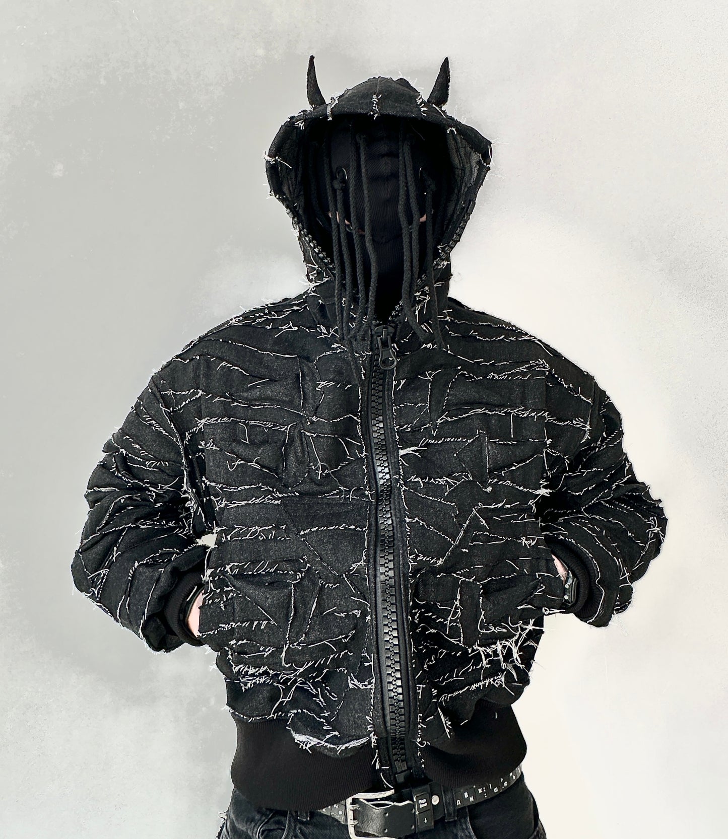 000/ DISTORTED SHELL JACKET