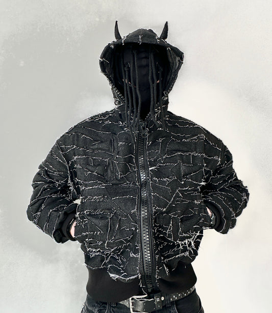 000/ DISTORTED SHELL JACKET