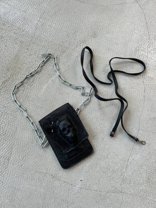 00/ SKULL LEATHER MINI BAG