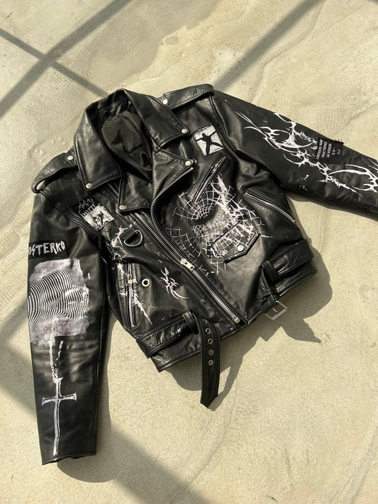 111LEATHER MOTORCYCLE JACKET