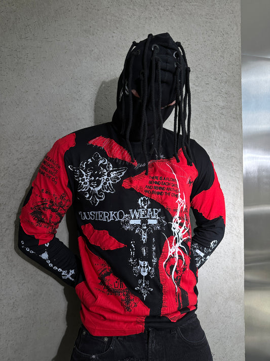 000/ BLOOD PATCHWORK LONGSLEEVE