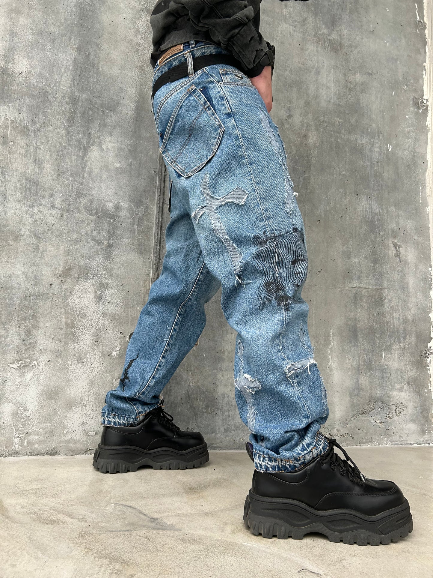 1BLUE DENIM PANT